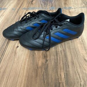 Adidas Kids Soccer Cleats Size 4.5 Youth Black Blue
